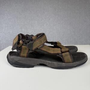 Teva Men's Size 10 Brown Strappy Outdoor Walking Sandals Comfort